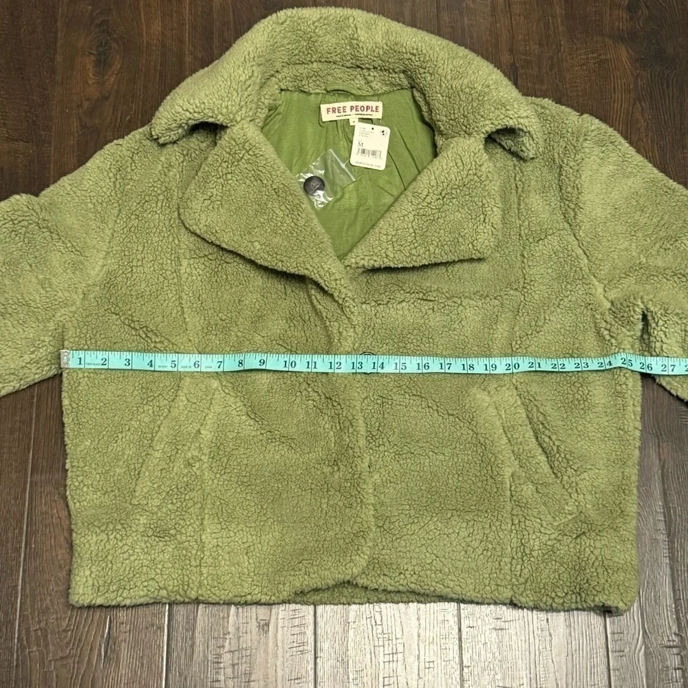 Free People‎ Joplin Cozy Sweet Pistachio Jacket Size Medium Women